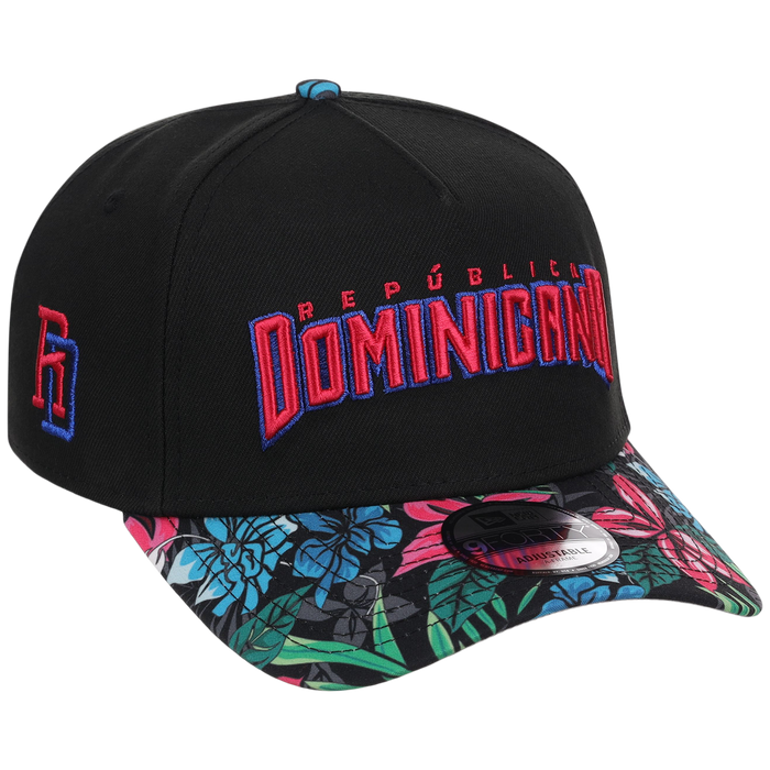 Dominican Republic Crown the Country: Dominican Republic New Era (Black/Floral)