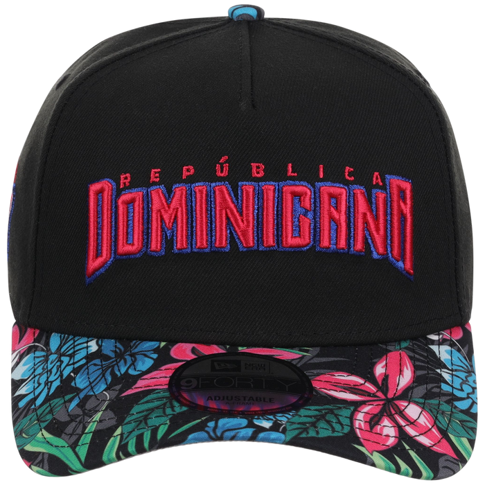 Dominican Republic Crown the Country: Dominican Republic New Era (Black/Floral)