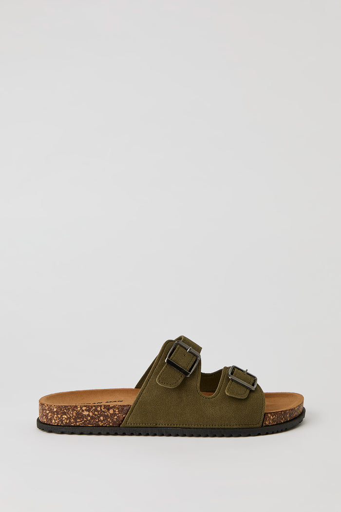 Double Buckle Cork Sandal