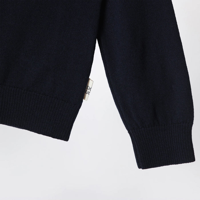 Douuod - Blue wool polo shirt