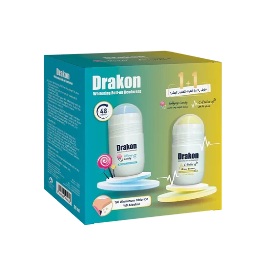 Drakon Whitening Roll On C-Plus + Lollipop Candy 1+1 Promo Pack