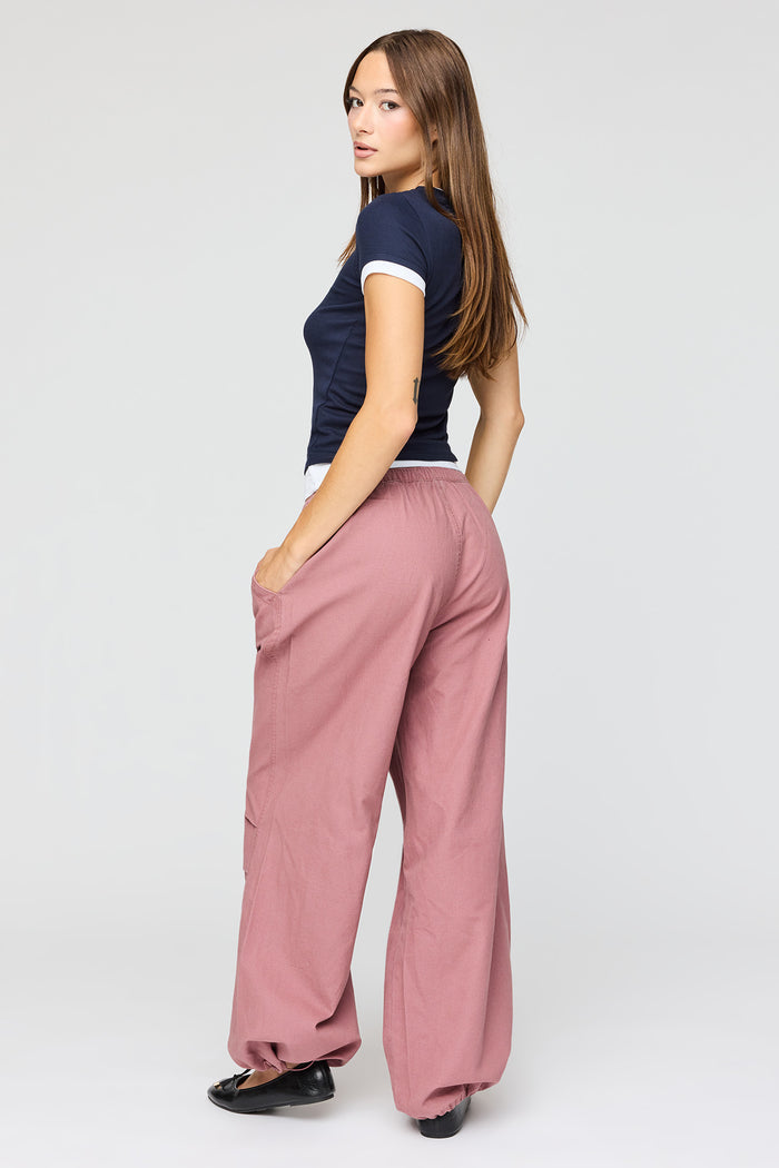 Drawstring Parachute Pant