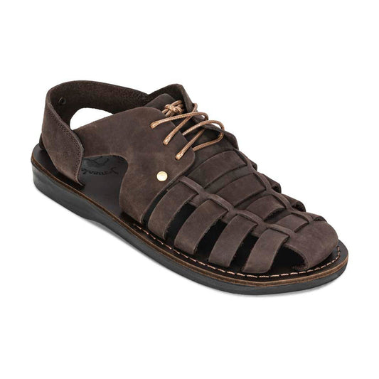 Elliot Brown Nubuck Leather Sandal - Front View