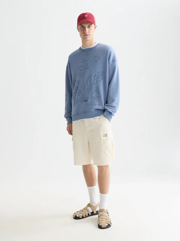 Embroidered Loose-Fit Sweatshirt Infinity