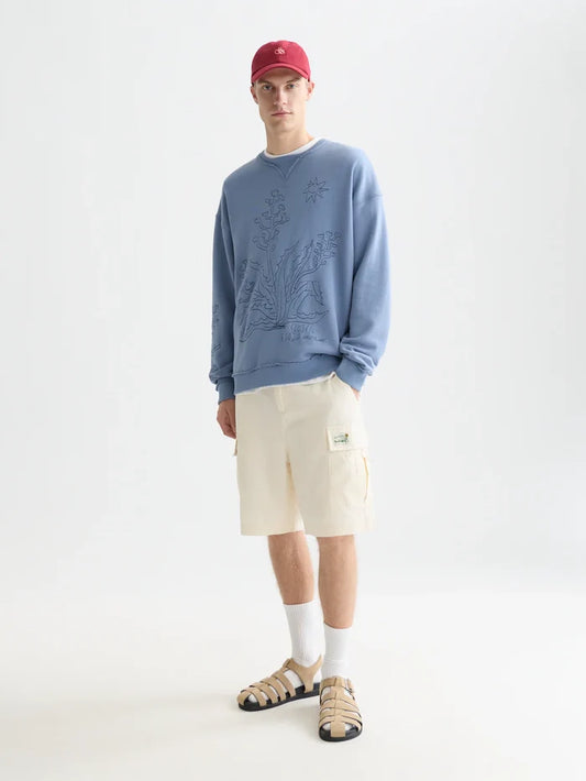 Embroidered Loose-Fit Sweatshirt Infinity