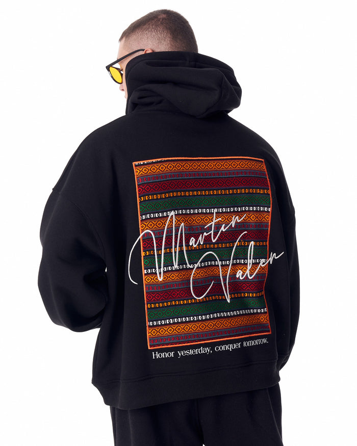Ethnosign Black Hoodie for Men (2)