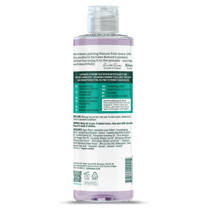 Faith in Nature Lavender & Geranium Shampoo 400ml