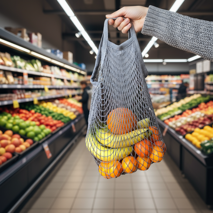 Farmer's Market Cotton Mesh Bag