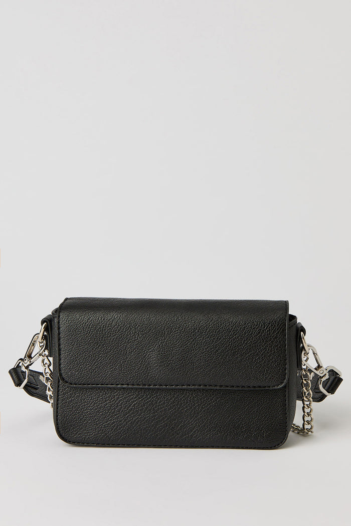 Faux Leather Shoulder Bag