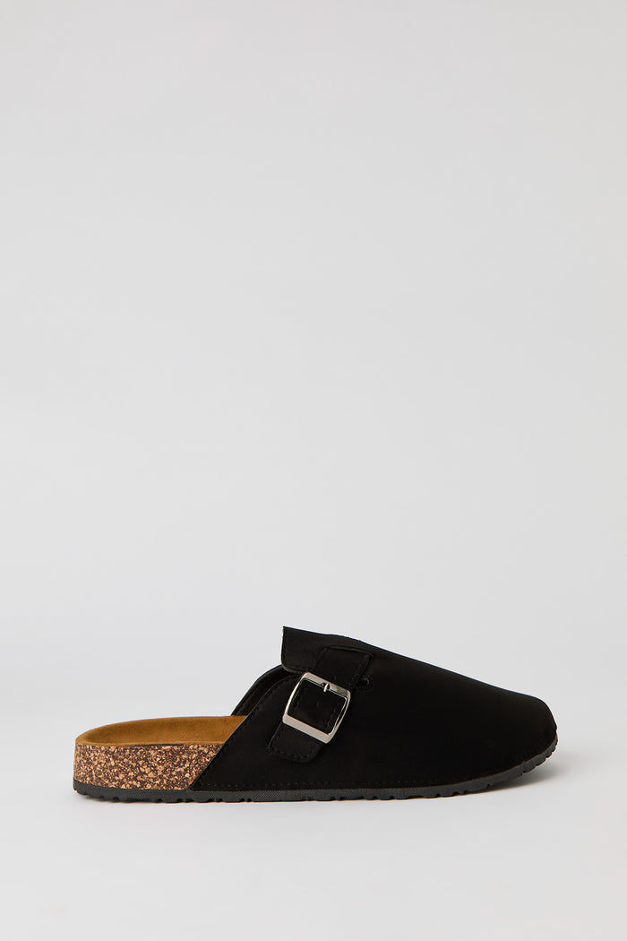 Faux Suede Clog Sandal