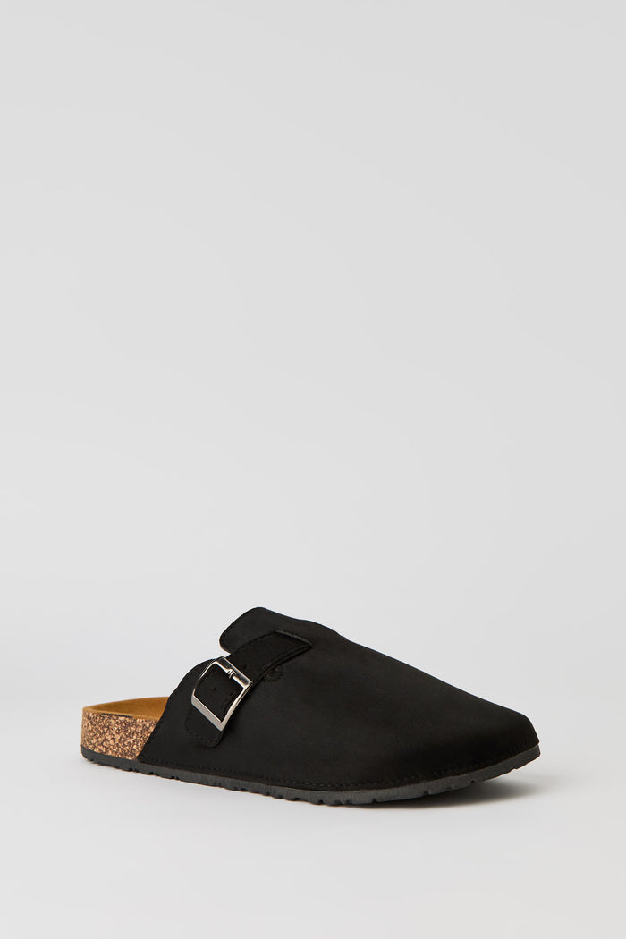 Faux Suede Clog Sandal
