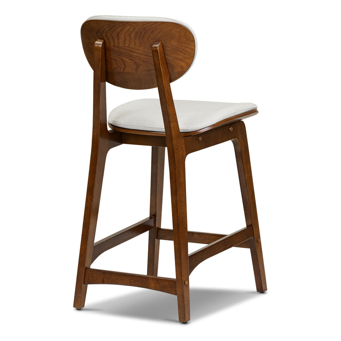 Finnley Counter Stool with Removable  / Washable Covers | Pearlstone Ivory