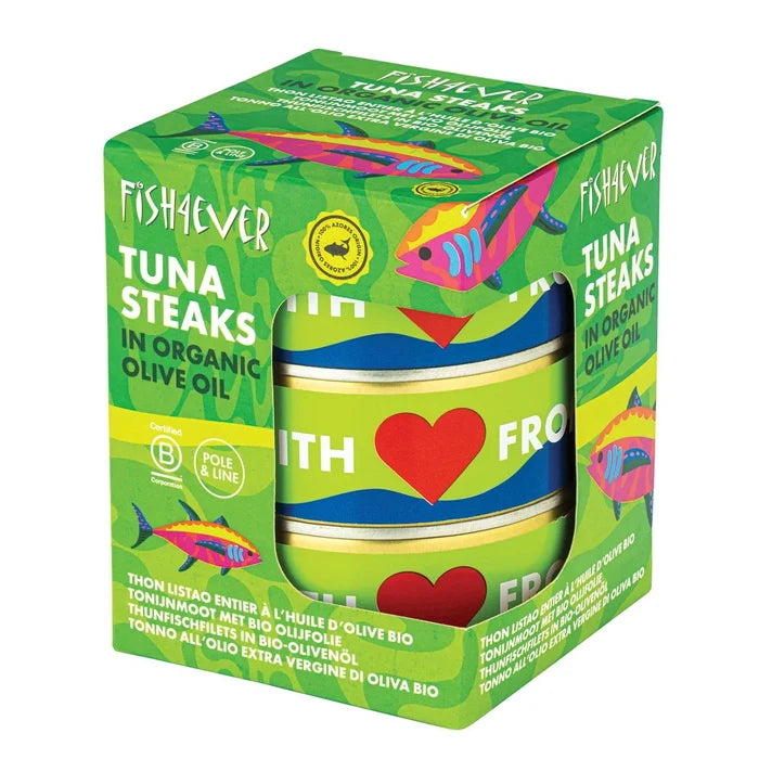 Fish 4 Ever Azores Skipjack Tuna Steaks in Olive Oil Multipack