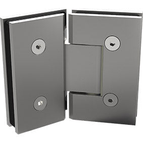 Forge 135 Degrees Frameless Shower Screen Glass to Glass Hinge - Satin Chrome - Image 1