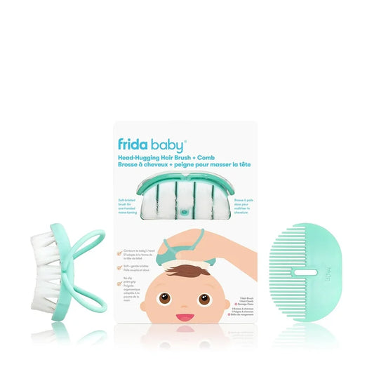 Frida: Baby Head-Hugging Hairbrush + Styling Comb Set