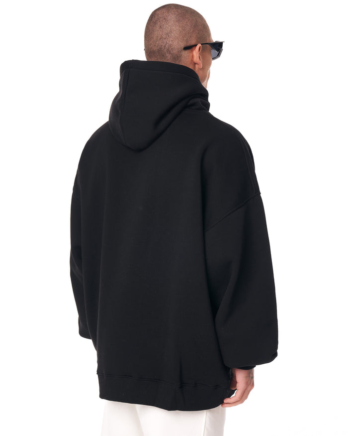 Fuerzio "Strength Through Madness" 3D Printed Designer Oversized Hoodie (3)