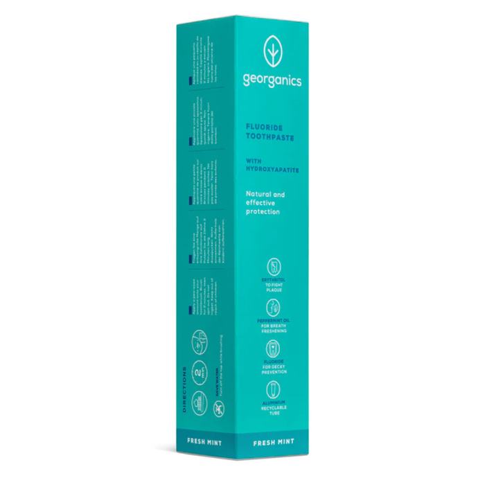 Georganics Toothpaste with Hydroxyapatite Fresh Mint with Fluoride 75ml