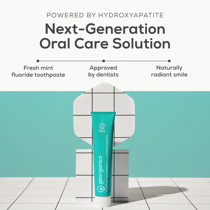 Georganics Toothpaste with Hydroxyapatite Fresh Mint with Fluoride 75ml