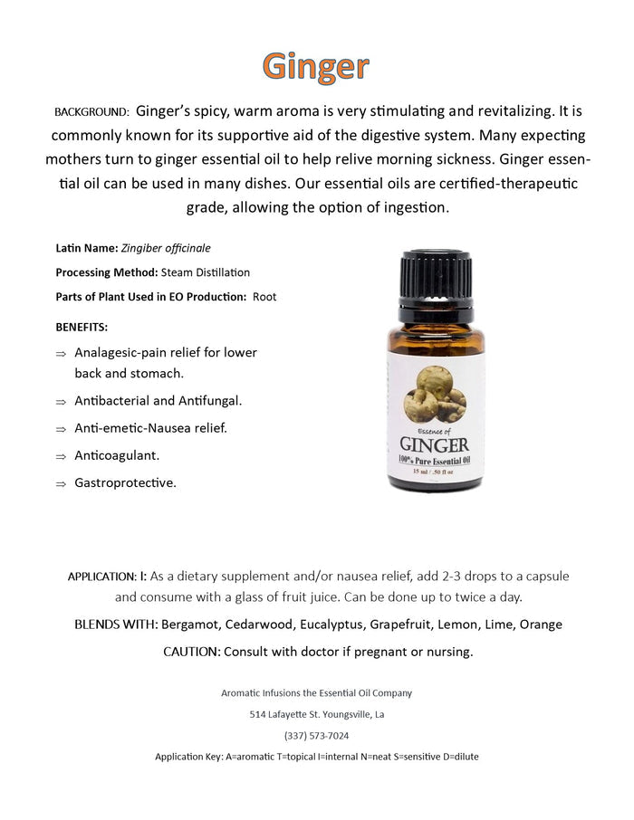 Ginger Essential Oil 15ml