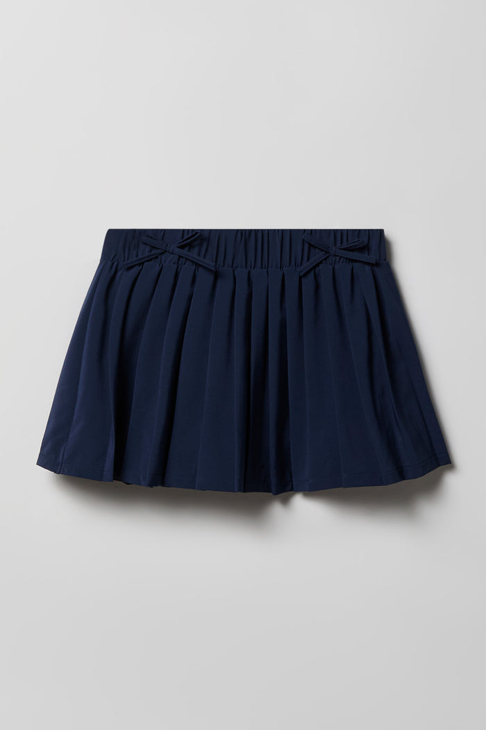 Girls Active Bow Pleated Skort