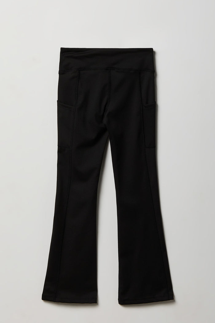 Girls Active Side Pocket Flare Pant