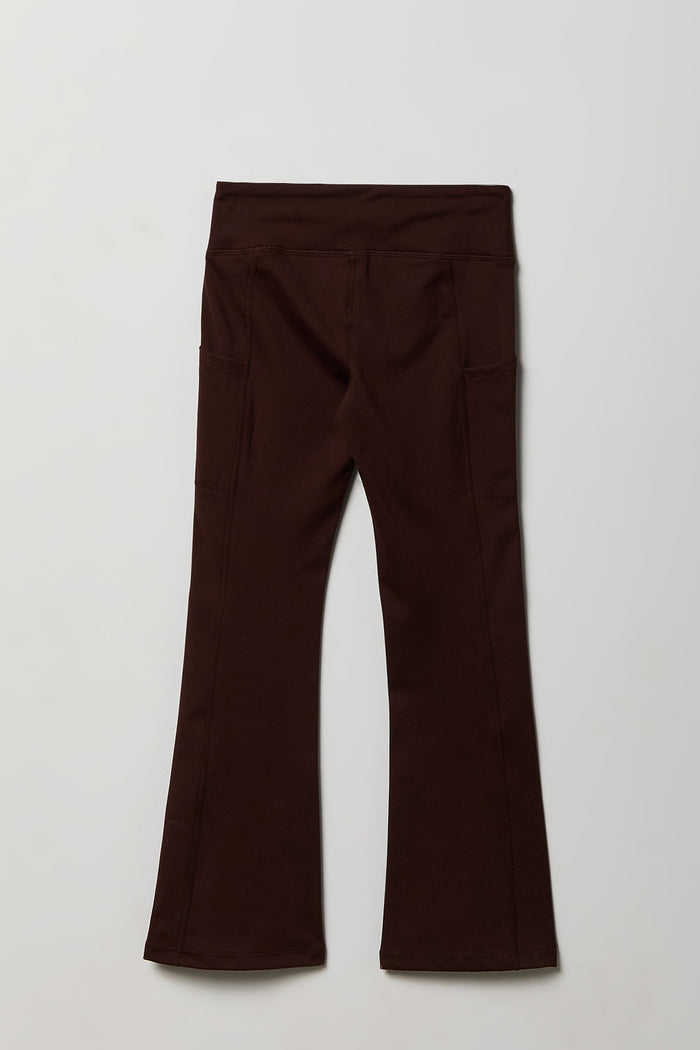Girls Active Side Pocket Flare Pant