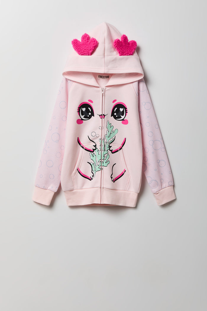 Girls Axolotl 3D Character Hoodie
