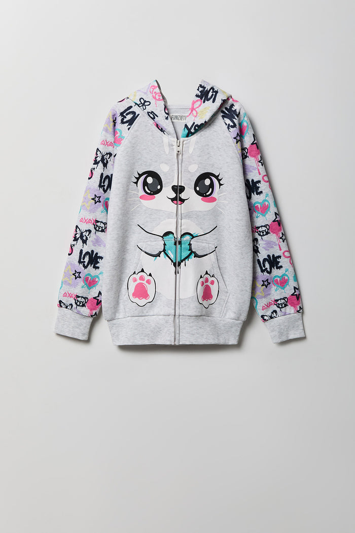 Girls Bunny 3D Character Hoodie