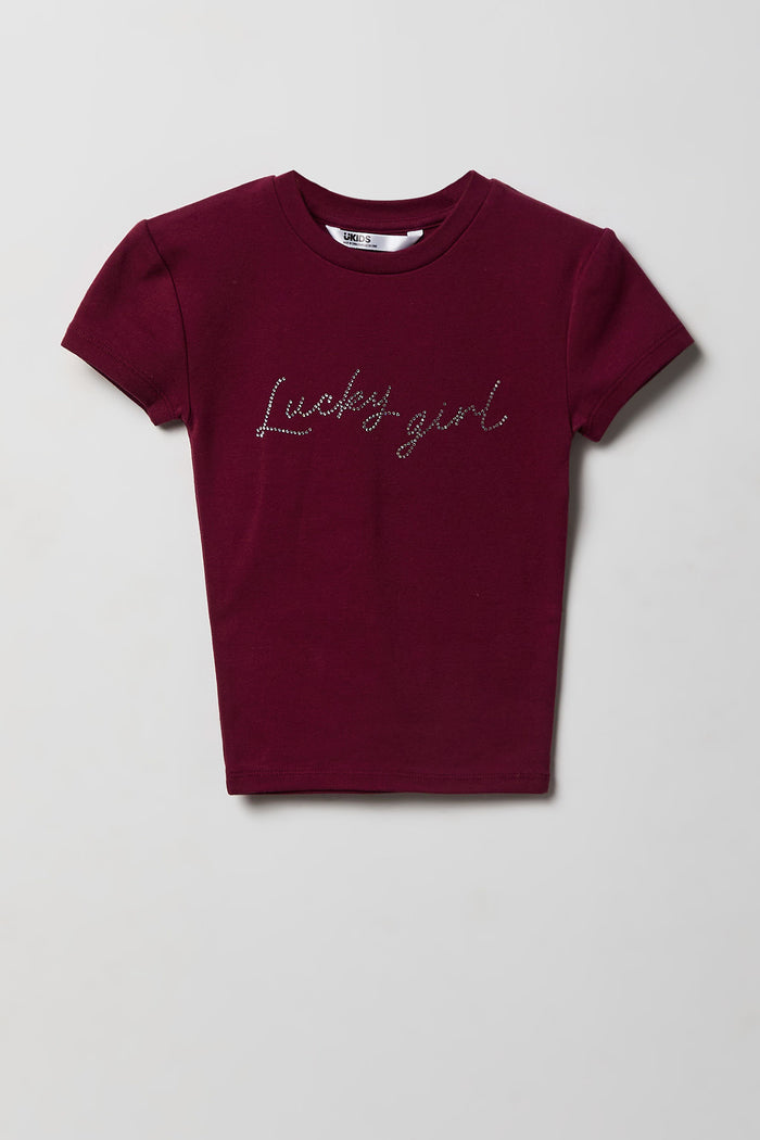 Girls Embellished Graphic T-Shirt