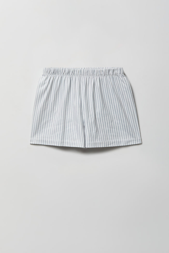 Girls Graphic T-Shirt & Flannel Short Pajama Set