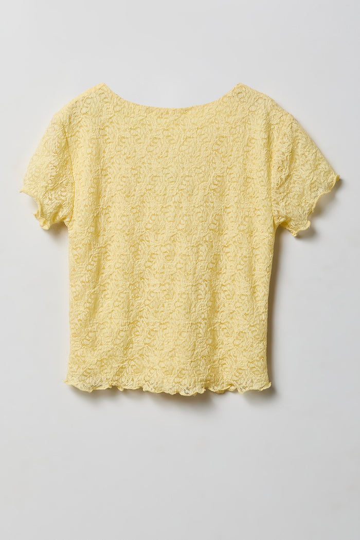 Girls Lace Tee & Skort Set