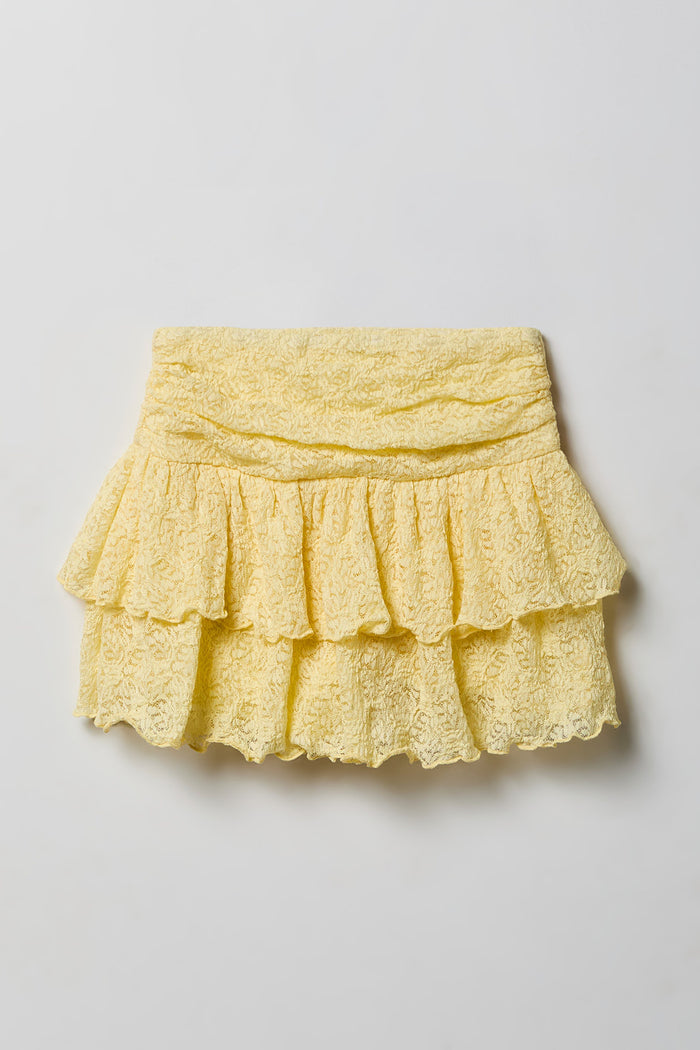 Girls Lace Tee & Skort Set