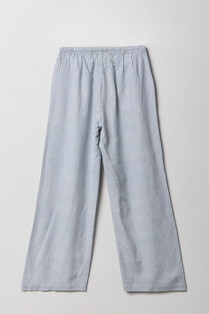 Girls Linen-Blend Wide Leg Pant