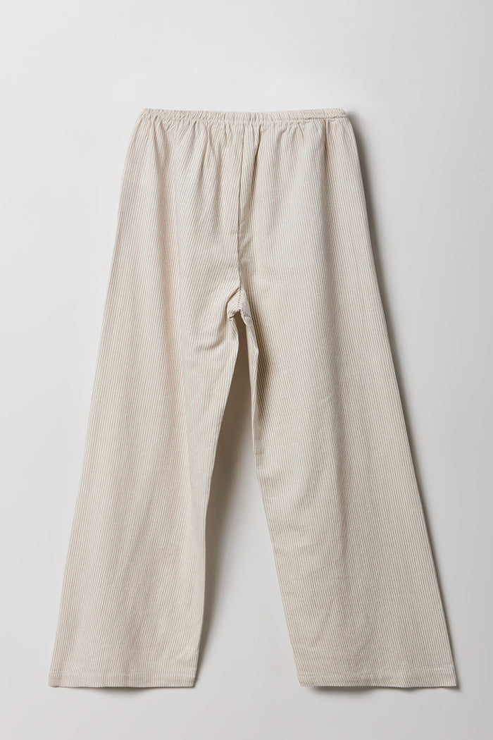 Girls Linen-Blend Wide Leg Pant