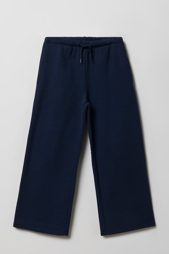 Girls Luxe Fleece Wide Leg Sweatpant