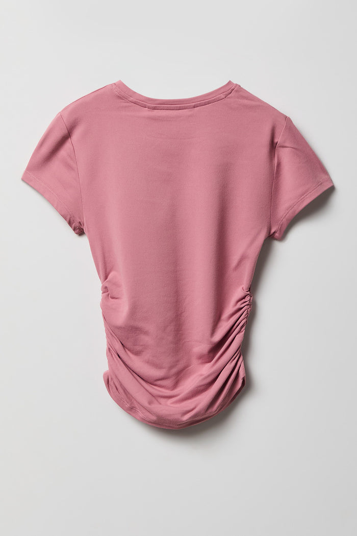 Girls Luxe Heavy Contour Cinched T-Shirt