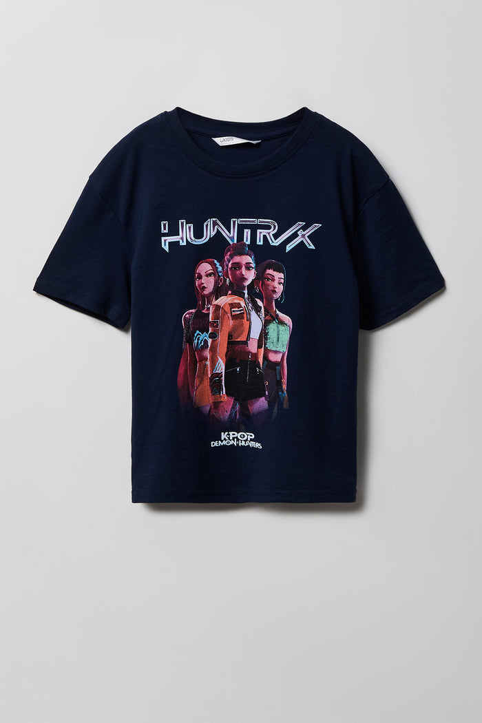 Girls Luxe Heavy Cotton KPop Demon Hunters Graphic T-Shirt