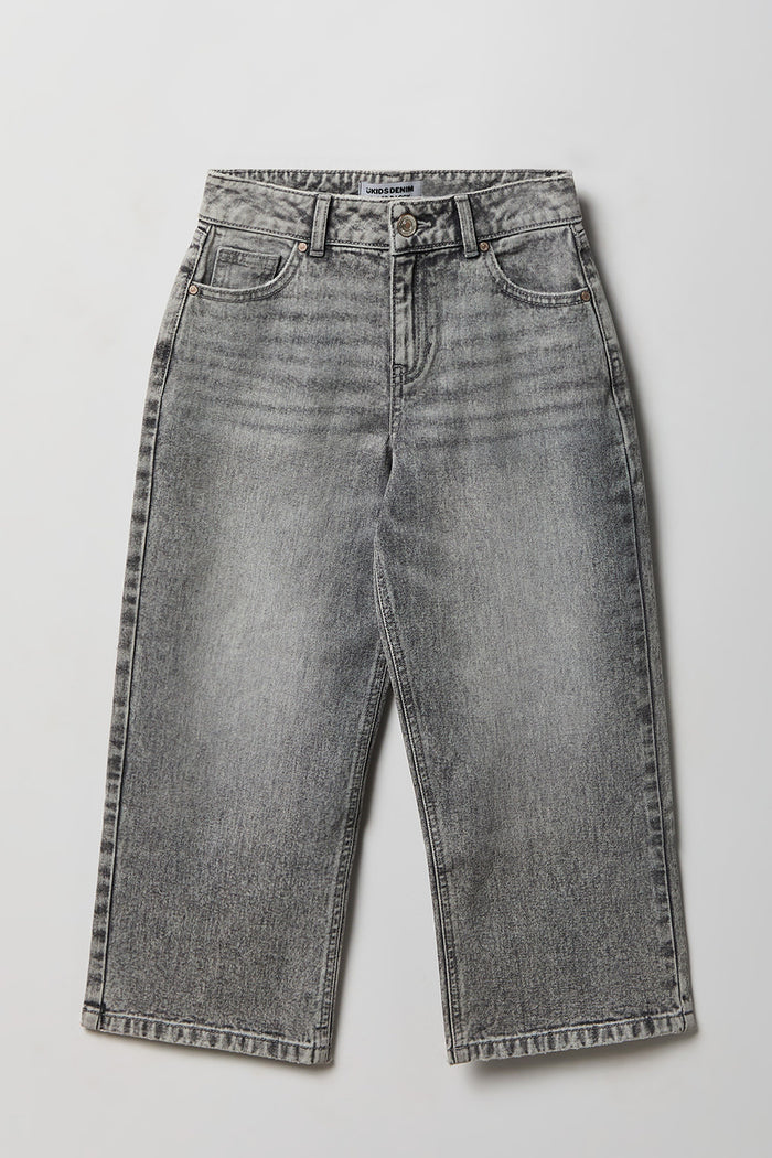 Girls Mid Rise Super Baggy Jean