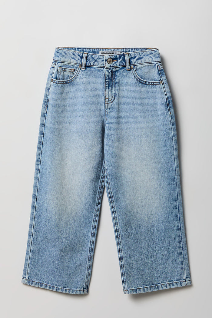 Girls Mid Rise Super Baggy Jean