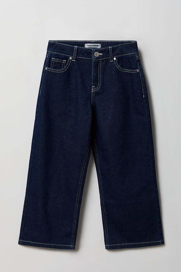 Girls Mid Rise Super Baggy Jean