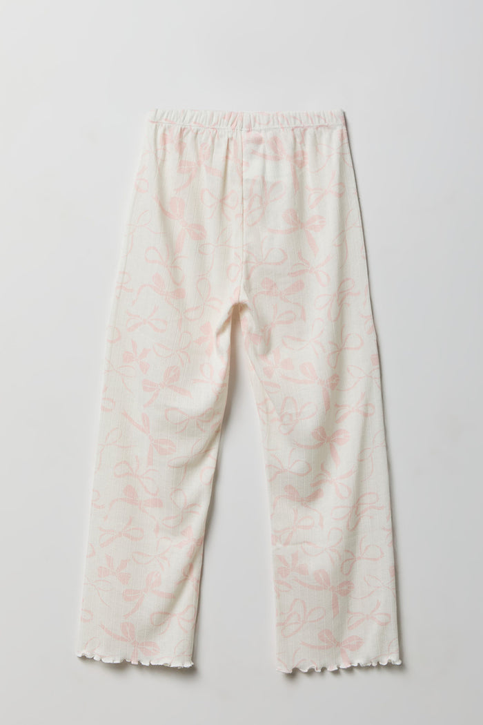 Girls Pointelle Tank & Pajama Pant Set
