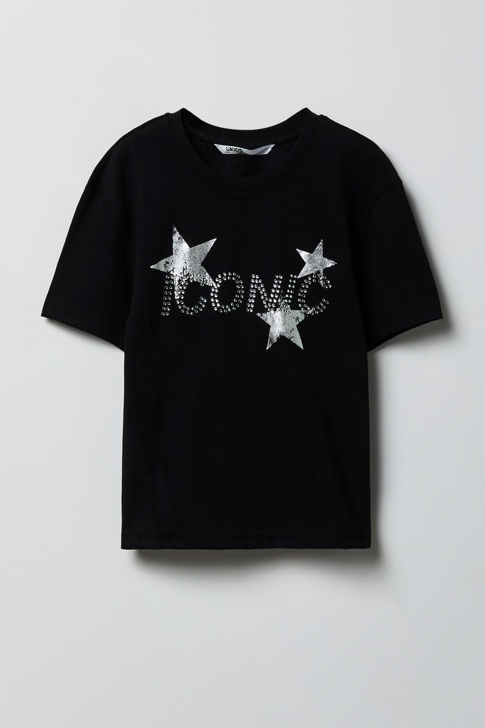 Girls Rhinestone Graphic T-Shirt