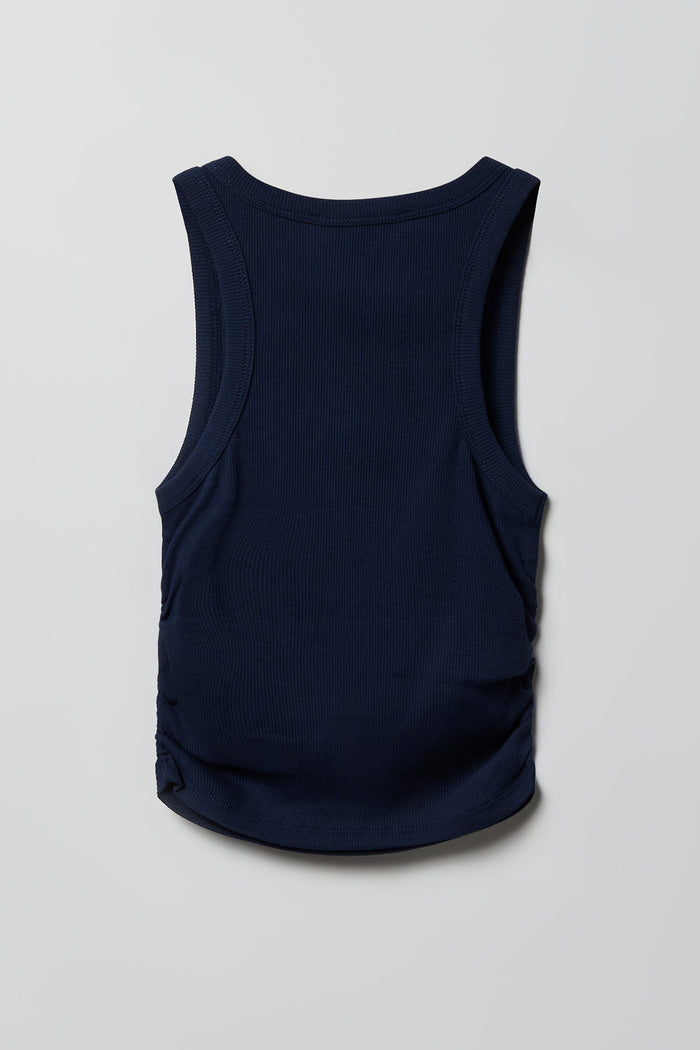 Girls Ribbed Side Cinched Tank