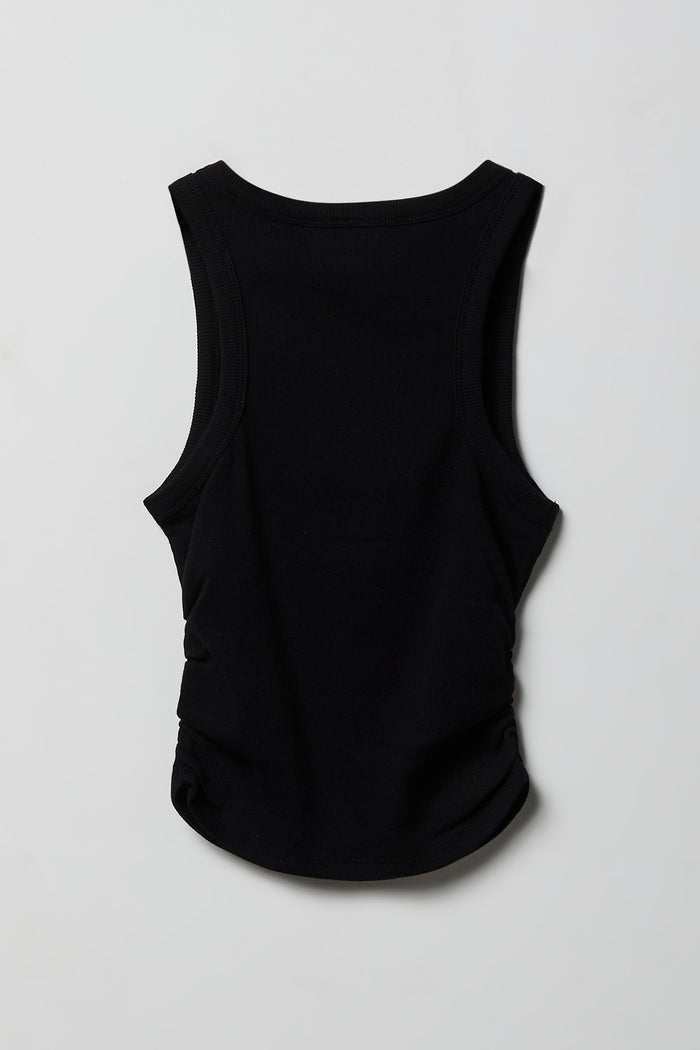 Girls Ribbed Side Cinched Tank