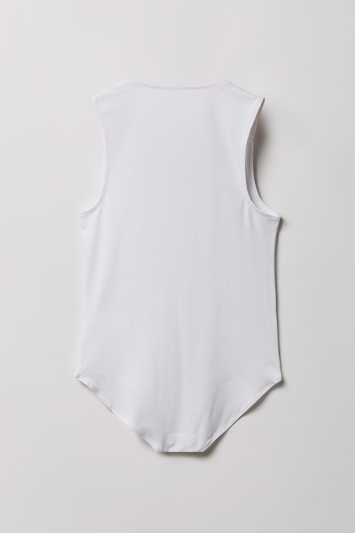 Girls Scoop Neckline Contour Bodysuit