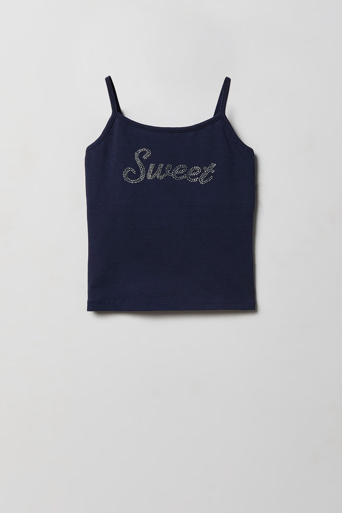 Girls Sequin Graphic Cami