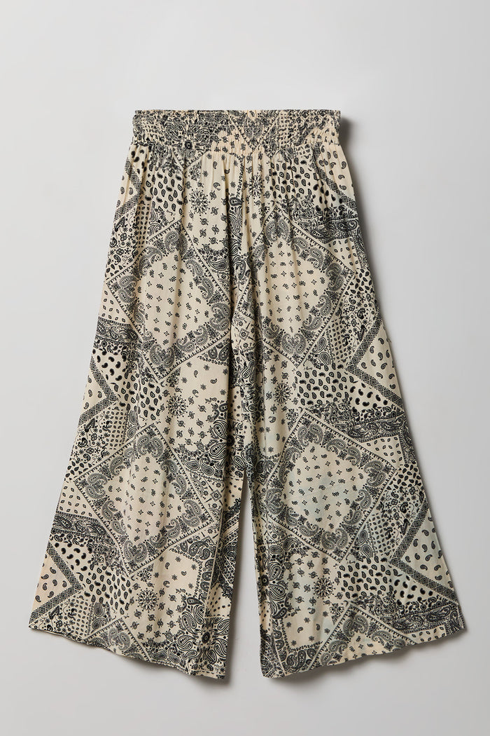 Girls Smocked Waist Palazzo Pant
