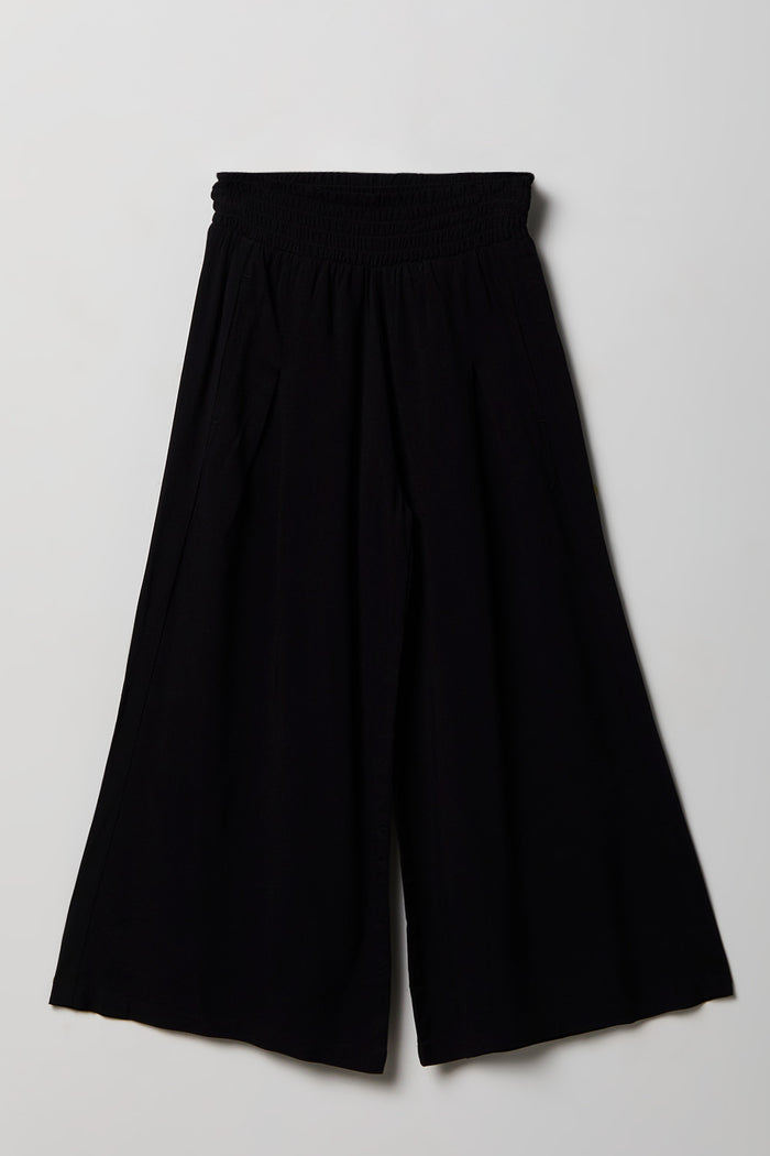 Girls Smocked Waist Palazzo Pant