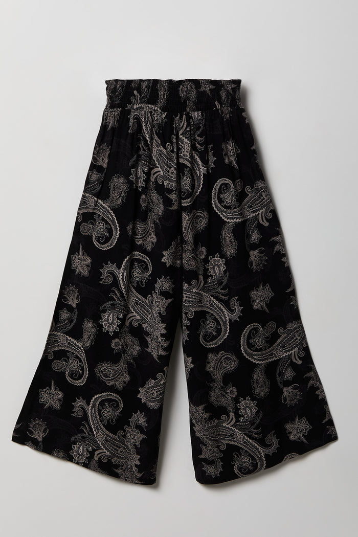 Girls Smocked Waist Palazzo Pant