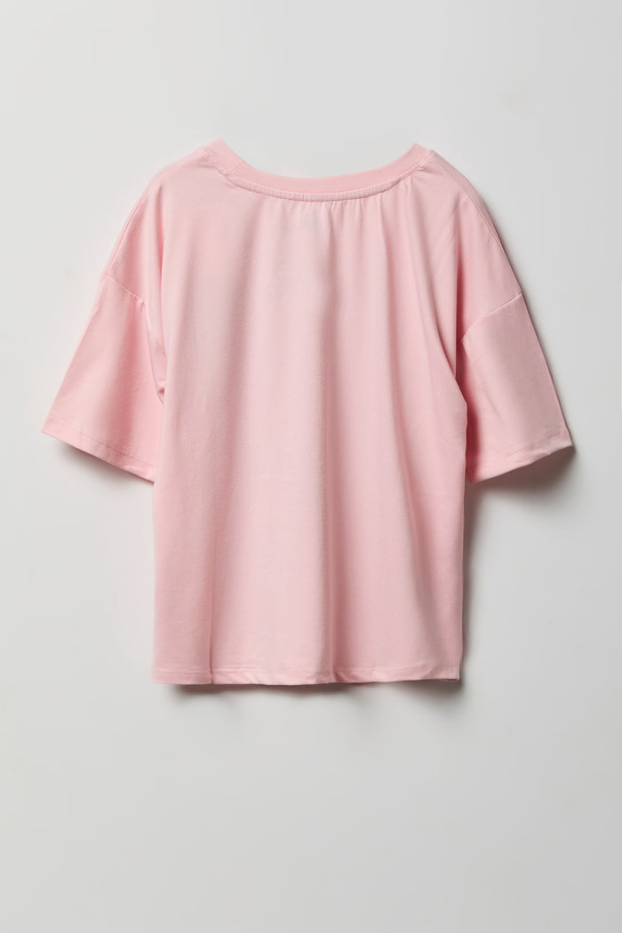 Girls Squish Squad Graphic T-Shirt & Short Pajama Set